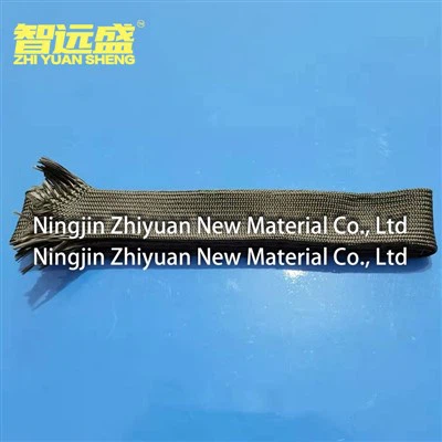 Texturierte geflochtene Hülle aus Basaltfaser